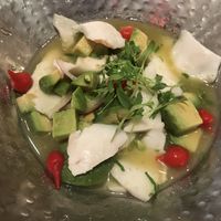 Coconut ceviche  at China Poblano in Las Vegas