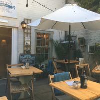 garden patio  at Rusty Shears in Whitby