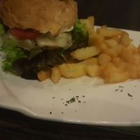 Veggie burger at Veggie Homemade Aurra Ammie in Pak Chong