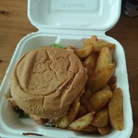 Burger at Amaluna Restaurant & Lab in Punta Cana