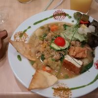 Vegan potaje de verduras (Monday menu of the day) at Yerbabuena - Bordadores in Madrid