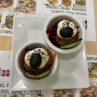 Appetisers. Like falafel   at Yerbabuena - Bordadores in Madrid