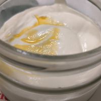 Mousse de maracuya at Yerbabuena - Bordadores in Madrid