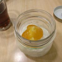 Mousse dessert at Yerbabuena - Bordadores in Madrid