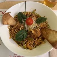 Spaghetti and ‘meat’balls  at Yerbabuena - Bordadores in Madrid