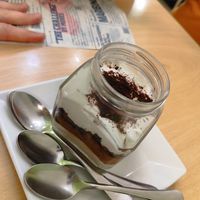 Tiramisú en un tarrito at Yerbabuena - Bordadores in Madrid