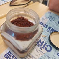 Menu of the day / dessert / tiramisu (vegan) at Yerbabuena - Bordadores in Madrid