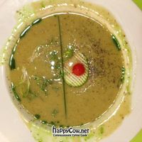 Soup of the day (from the menu del día) at Yerbabuena - Bordadores in Madrid