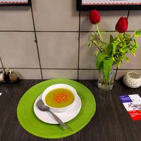 Soup at Veg8 Cafe at Veg8 Cafe in Brno