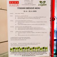 Menu of the week at Veg8 Cafe at Veg8 Cafe in Brno