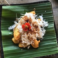 dessert fried banana. soooo yum at AA Juicery Cafe in Ubud