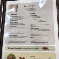 menu at Layla's Falafel in Stamford