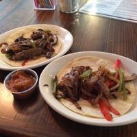 Mushroom Tacos from a special event menu. EXTREMELY tasty at Frank in Austin