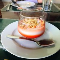 Vegan malabi at Pita Pita in El Pizzaiole in Granada