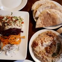 Hummus & falafel at Pita Pita in El Pizzaiole in Granada