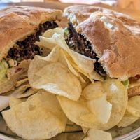 Bean burger at Gugar in Valletta