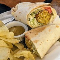 Falafel wrap at Gugar in Valletta