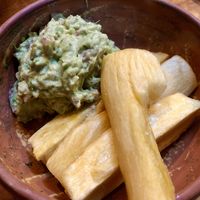 Guacamole with yuca  at Siembra in Lima