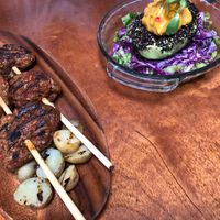 Antichuchos de Seitan and Palta Rellena at Siembra in Lima