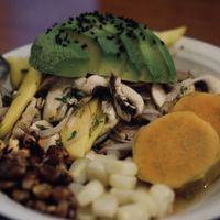 Great mushroom ceviche  at Siembra in Lima