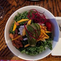 Kale salad with avocado, mango, jicama, almonds at LuAnne's Wild Ginger in New York City
