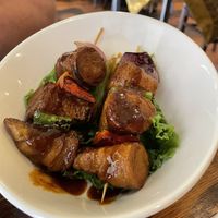 Tempeh skewers   at LuAnne's Wild Ginger in New York City