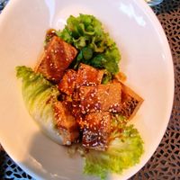 BBQ Satay Tempeh at LuAnne's Wild Ginger in New York City