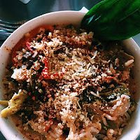 The menu of the day can be, a nice  vegetables soup, or an ardent pasta macaroni, whit our brown areas, home made.
juice of the day, for only 10.000.
 ( try the wine risoto). at Namaste Restaurant in Guatape