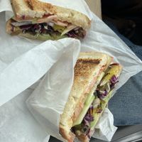 Avocado and veggie with vegan mayo  at Happy Life Organics Veggie Deli in Chula Vista