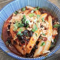 mung bean noodles with vinegar & chili sauce at Tianfuzius in Berlin