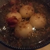 Sesame balls, great follow-up to the super crispy vegan duck! at Tianfuzius in Berlin