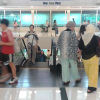 If you ask at cust services in the mall attrium, you'll be directed to go down this escalator... at LUSH - Shatin in New Territories