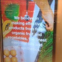 Policy sign 2 at LUSH - Shatin in New Territories