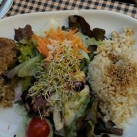 A vegan Burger at Vegetalia - Gotico in Barcelona