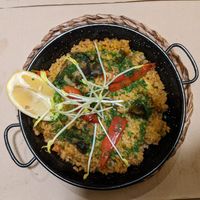 Vegetable paella at Vegetalia - Gotico in Barcelona
