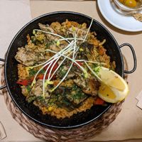 Heura paella at Vegetalia - Gotico in Barcelona