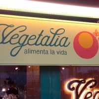Front sign. at Vegetalia - Gotico in Barcelona