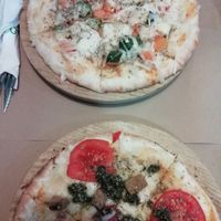 Pizzas at Vegetalia - Gotico in Barcelona