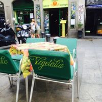 outdoor seating at Vegetalia - Gotico in Barcelona