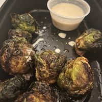 Brussel sprouts with tahini were pure deliciousness  at The Kasbah in Niagara Falls