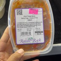 Vegan to-go chili  at Raisin Rack Natural Food Market in Westerville