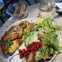 Vegan omelet with salad !  at Nadzieja JE SUS in Poznan
