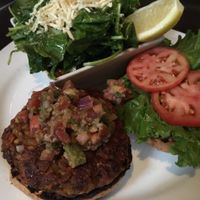 Zen Burger at Play Urban Cafe at White Oaks in Niagara-on-the-lake