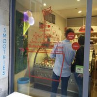 We ♥ vegans! at Heladeria Gocce di Latte in Barcelona