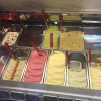 All vegan!! :) at Heladeria Gocce di Latte in Barcelona