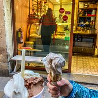   at Heladeria Gocce di Latte in Barcelona