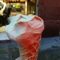 pistacho at Heladeria Gocce di Latte in Barcelona