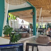Lovely bright and spacious interior  #Veganuary at Karma Kafe in Koh Phangan