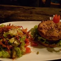 Burger  at Karma Kafe in Koh Phangan