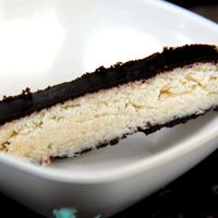 Coconut chocolate slice.  at Karma Kafe in Koh Phangan